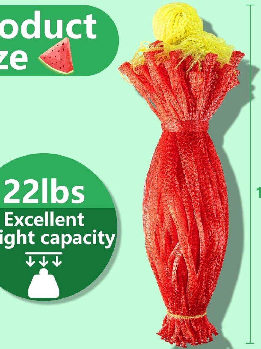 50 Pack Watermelon Nets,Hanging Watermelon Support Nets,Reusable Melon Hammocks - Picture 2 of 7